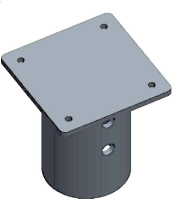 T-5-5-T3 : FIX HEAD 5" x 5" FOR 2 7/8"